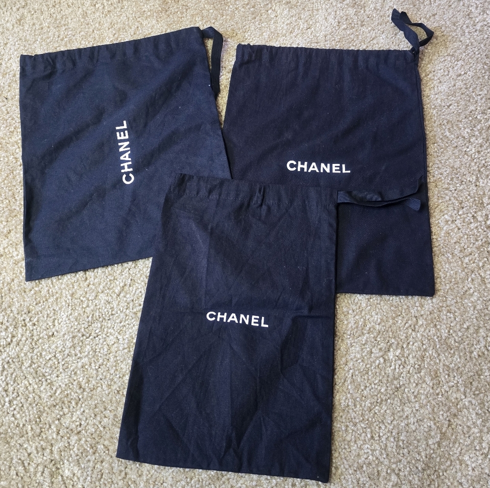 Chanel black dustbag 3pcs
